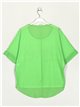 Camiseta love aplicaciones verde-manzana