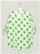Polka dot blouse verde-manzana