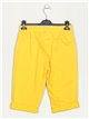 High waist elastic bermuda shorts amarillo-b