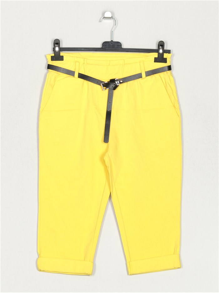 High waist bermuda shorts amarillo