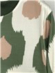 Printed flowing dress verde-militar