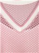 Die-cut Oversizedd knit sweater + top rosa