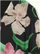 Floral blouse with knots negro