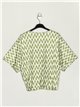 Flowing blouse with knots verde-manzana