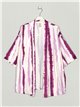 Oversized tie-dye kimono buganvilla