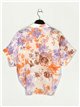 Floral shirt lila