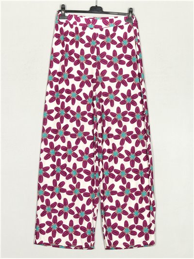 Printed floral trousers buganvilla