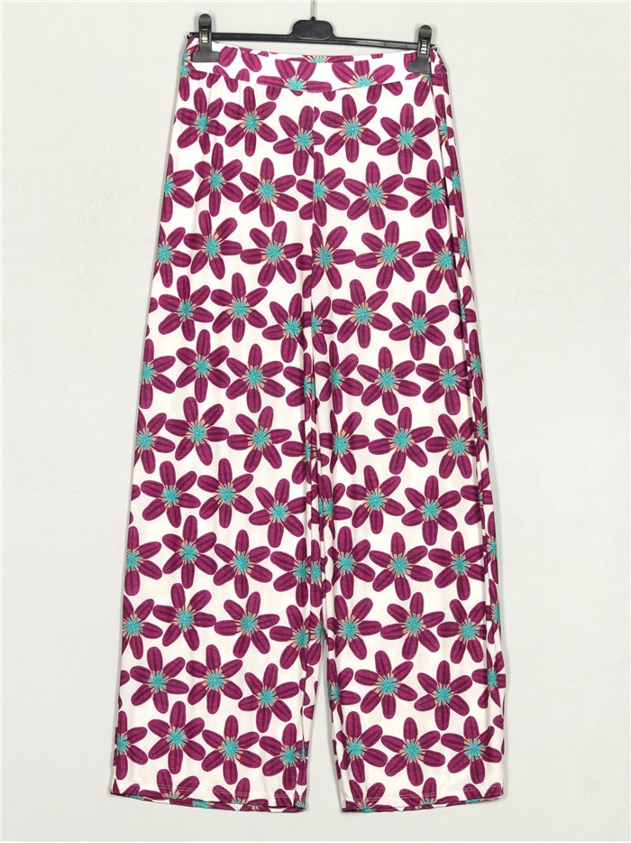 Printed floral trousers buganvilla
