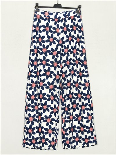 Printed floral trousers marino