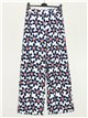 Printed floral trousers marino