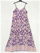 Maxi printed palazzo jumpsuit lila