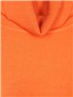 Roll neck basic sweater naranja
