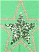 Vestido punto largo estrella verde
