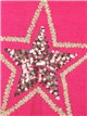 Star maxi knit dress fucsia
