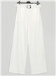 Belted straight leg trousers blanco