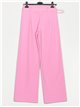 Belted straight leg trousers rosa