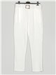 Belted trousers blanco