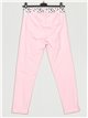 Ruffled elastic trousers rosa