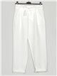 Trousers with bows blanco