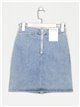 Falda denim bolsillos azul (XS-XL)