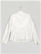 Faux leather jacket white (40-48)
