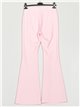 Striped flare trousers rosa