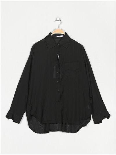 Oversized shirt negro