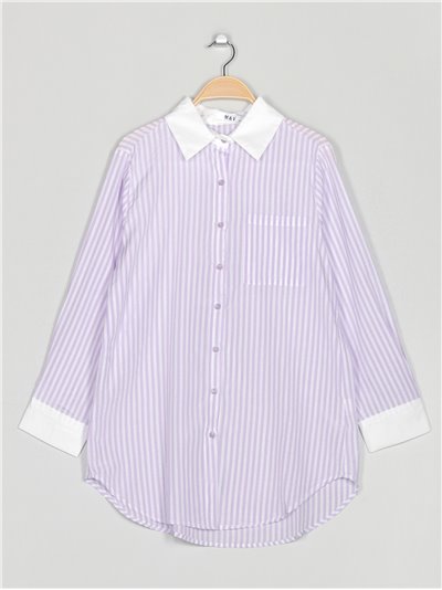 Striped shirt lila
