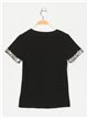 Honey t-shirt with sequins negro