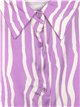 Zebra print satin shirt lila