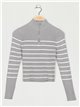 Striped sweater gris