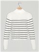 Striped sweater blanco