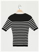 Striped sweater negro-blanco