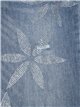 Flowers straight jeans with rhinestone azul (XS-S-M-L)