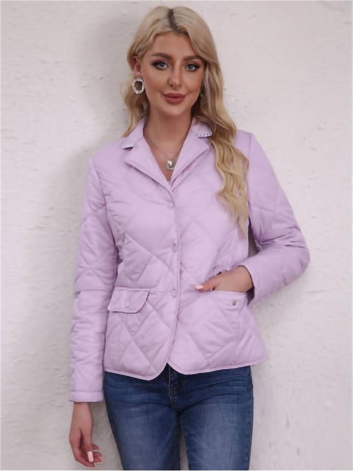 Quilted down puffer jacket purple (M-XXL)