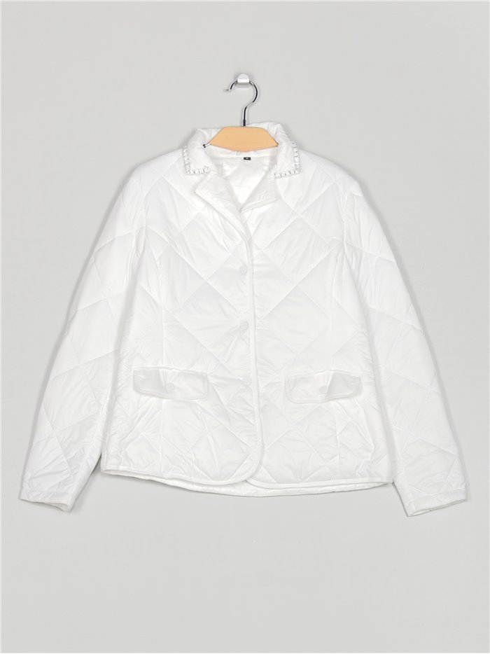 Quilted down puffer jacket white (M-XXL)
