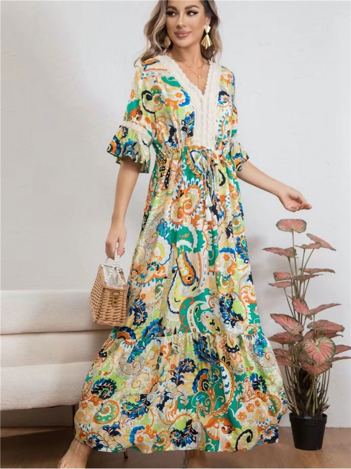 Maxi printed dress (M/L-XL/XXL)