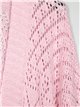 Oversized textured cardigan rosa