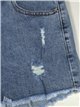 High waist ripped denim shorts azul (XS-XL)