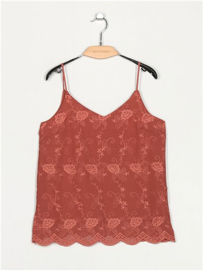 Embroidered top (S-M-L)
