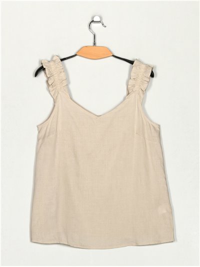 Top with ruffle trims (S-M-L)
