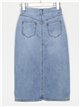 Sequinned midi denim skirt azul (XS-XL)