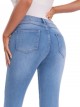 Embroidered jeans with lace azul (36-46)