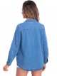 Basic denim shirt azul (S-M-L)