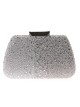 Clutch fiesta pedrería plata