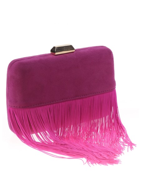 Clutch fiesta antelina flecos buganvilla