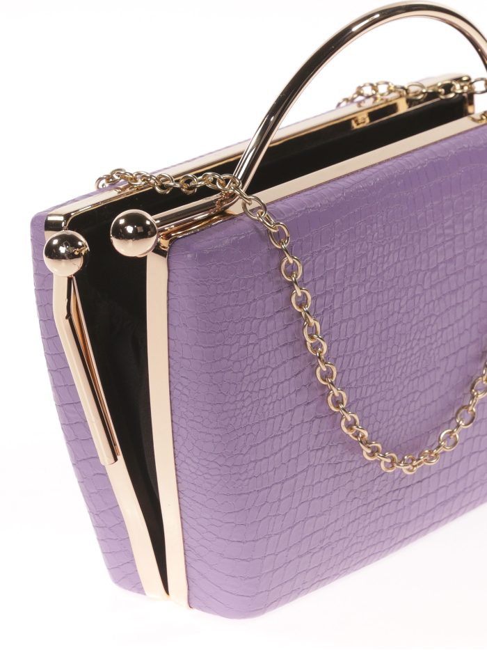 Clutch fiesta estampado coco violeta