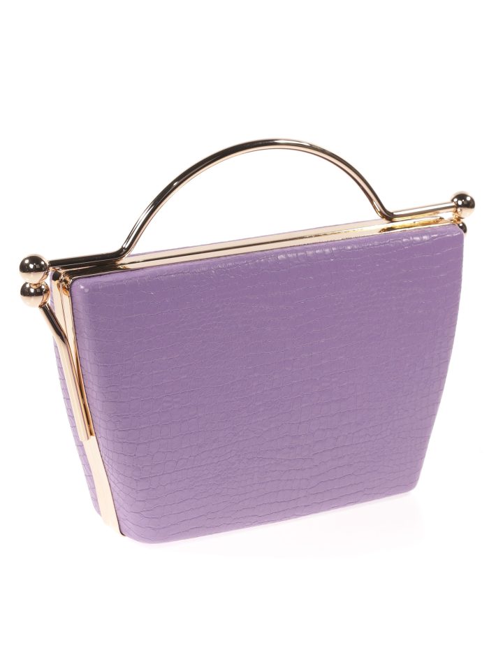 Clutch fiesta estampado coco violeta