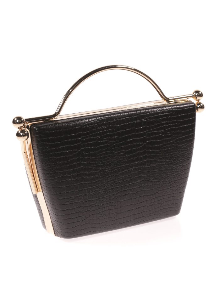 Clutch fiesta estampado coco negro