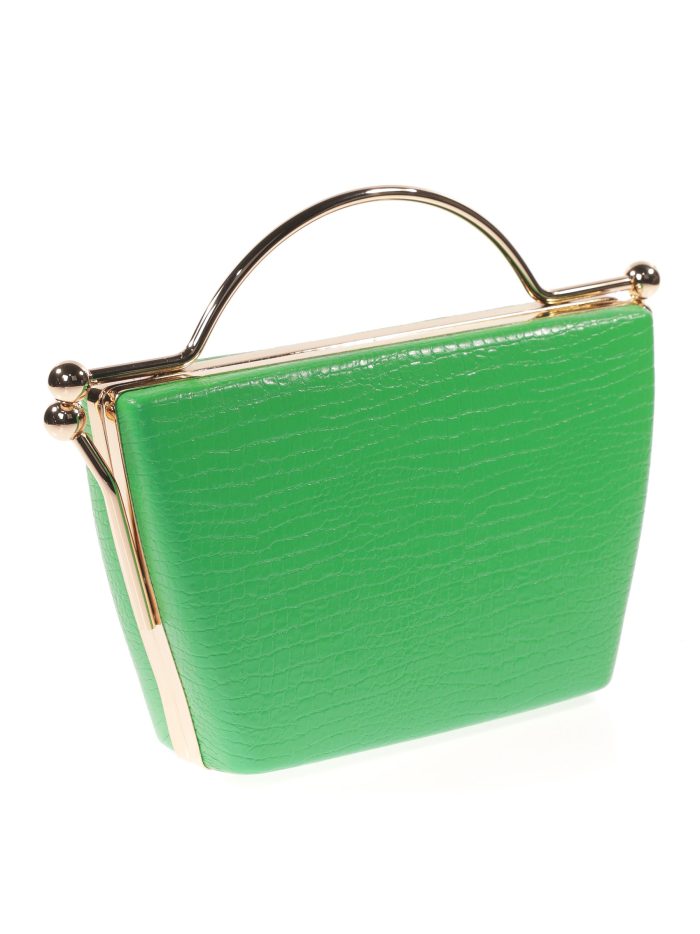 Clutch fiesta estampado coco verde